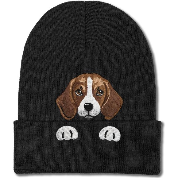 Dog Gifts Beanie hat Embroidered Dogs Winter Knitted Beanies Hats Dog Lover Gift